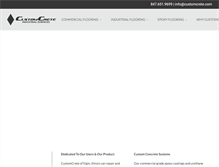 Tablet Screenshot of customcrete.net